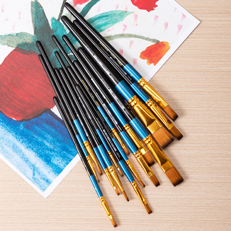 Pensulă Profesională Vârf Teșit Nr. 7 Deli