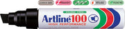 Marker Permanent 100 Vârf Teșit 7,5-12 mm Artline Negru