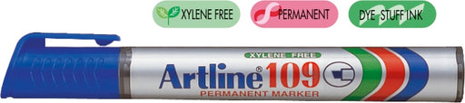 Marker Permanent 109 Vârf Teșit 2-5 mm Artline Albastru