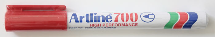 Marker Permanent 700 Vârf Rotund 0,7 mm Artline Roșu