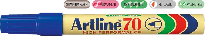 Marker Permanent 70 Vârf Rotund 1,5 mm Artline Albastru