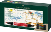 Set 5 Markere Pitt Artist Pen Dual Marker Faber-Castell