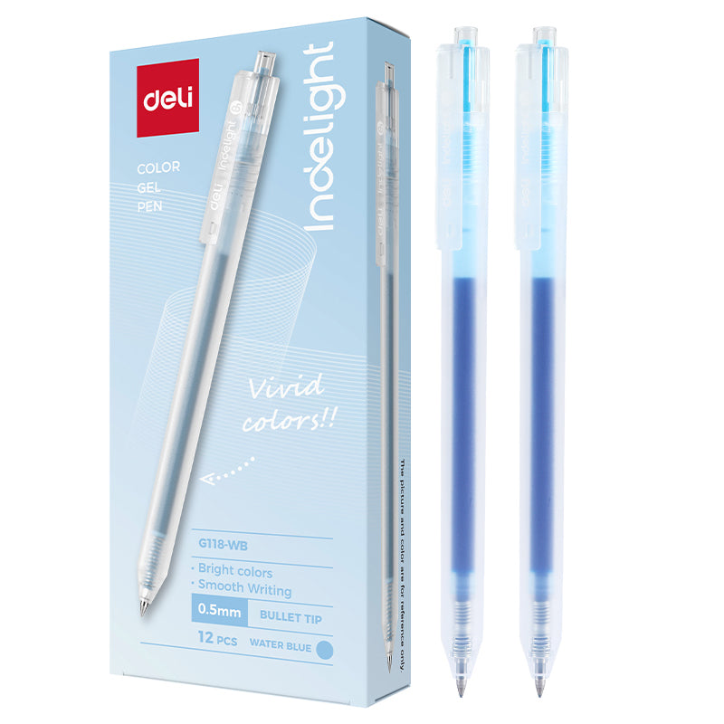 Pix cu Gel cu Mecanism G118 0,5 mm Bleu Deli