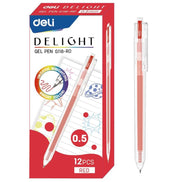 Pix cu Gel cu Mecanism G118 0,5 mm Roșu Deli