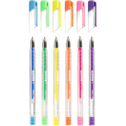 Pix cu Gel K11 0,4 mm Culori Neon Set 6 Buc Kores