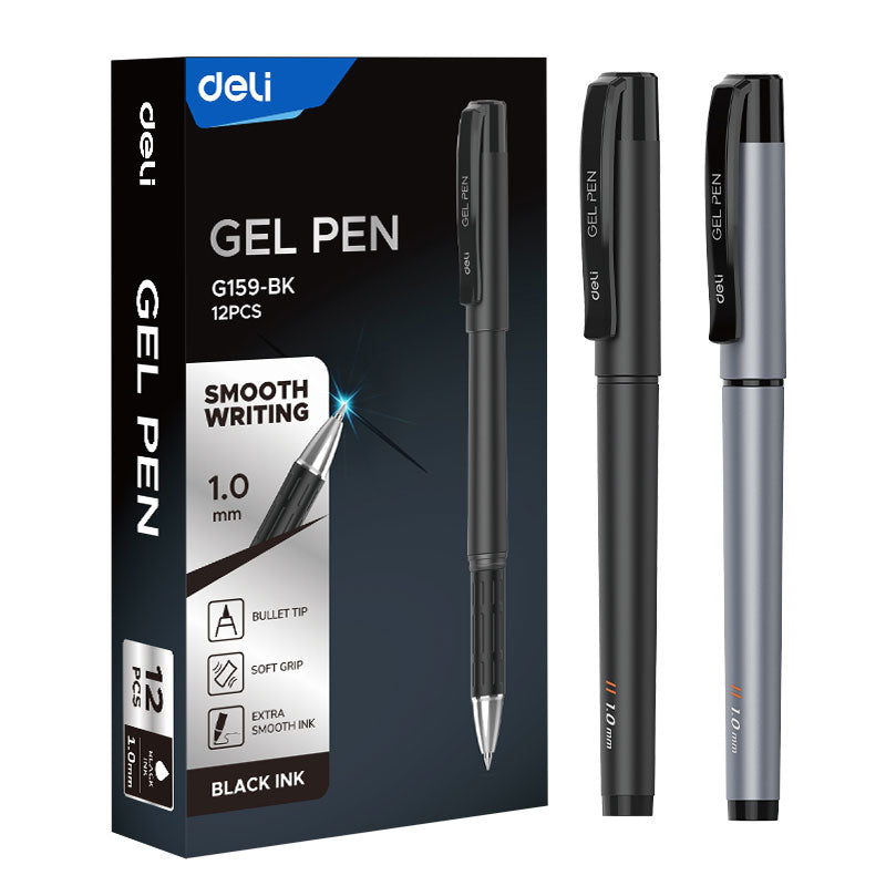 Pix cu Gel cu Grip G159 1,0 mm Negru Deli