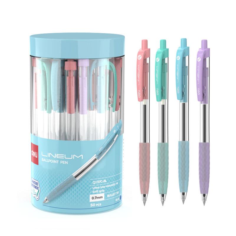 Pix cu Mecanism și Grip Lineum 0,7 mm Albastru Deli