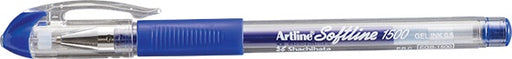 Pix cu Gel Softline 1500 cu Rubber Grip Vârf 0,5 mm Albastru Artline