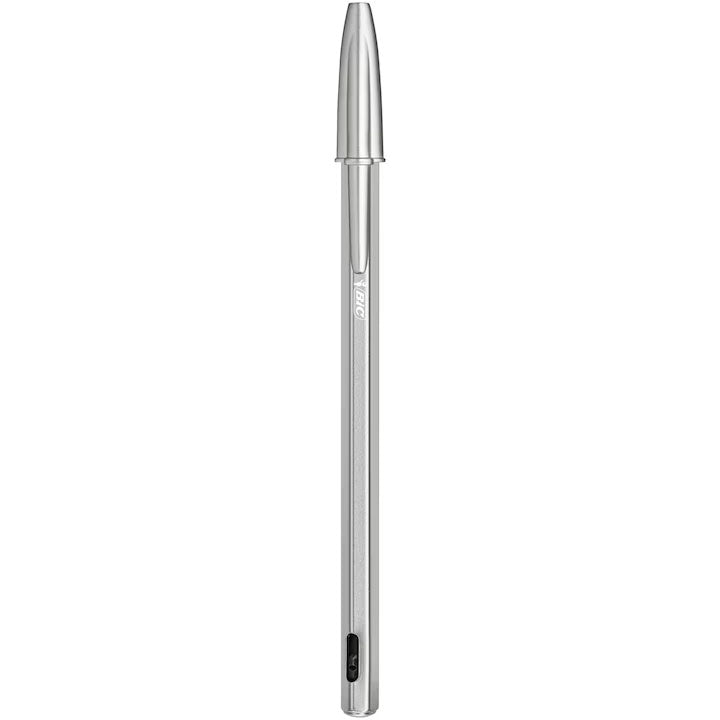 Pix Metalic cu Mecanism Negru + 2 Rezerve BIC