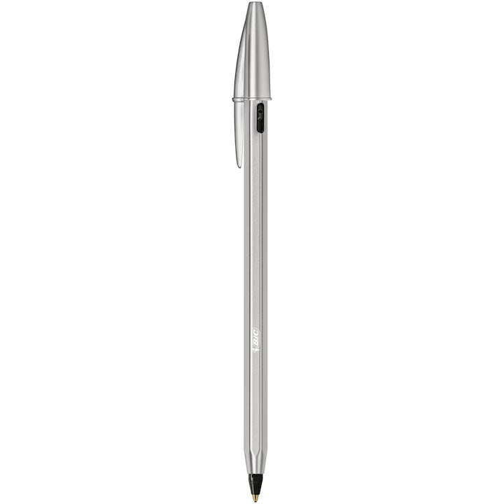 Pix Metalic cu Mecanism Negru + 2 Rezerve BIC