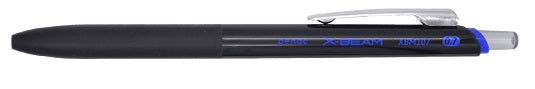 Pix X-Beam XBM-107 Rubber Grip 0,7 mm Clemă Metalică Corp Negru Penac Albastru