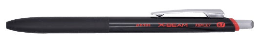 Pix X-Beam XBM-107 Rubber Grip 0,7 mm Clemă Metalică Corp Negru Penac Roșu
