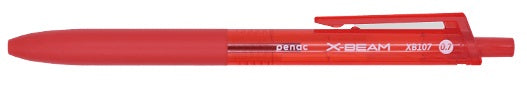 Pix X-Beam XB-107 Rubber Grip 0,7 mm Clemă Plastic Penac Roșu