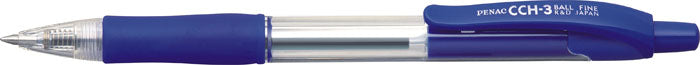 Pix cu Gel CCH-3 Rubber Grip 0,5 mm Corp Transparent Penac Albastru