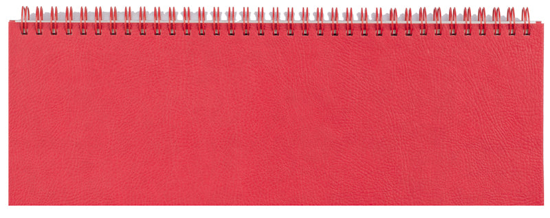 Planner de Birou 30 x 10 cm Roșu 2026 Hârtie Ivory Bref EGO
