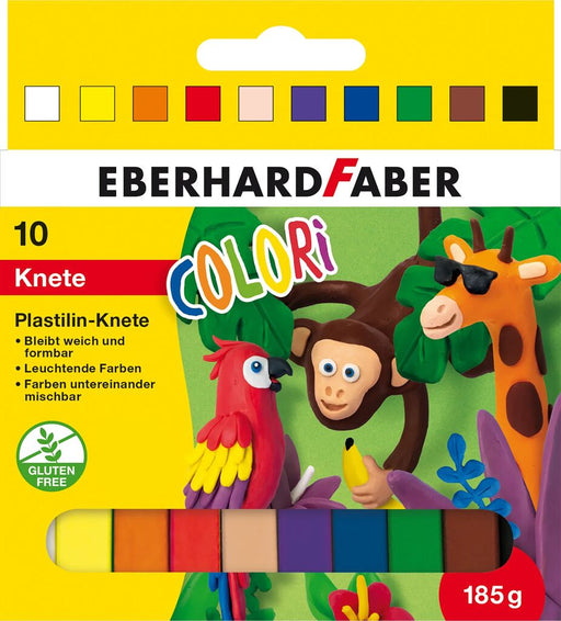 Plastilină 10 Culori 185 g Eberhard Faber