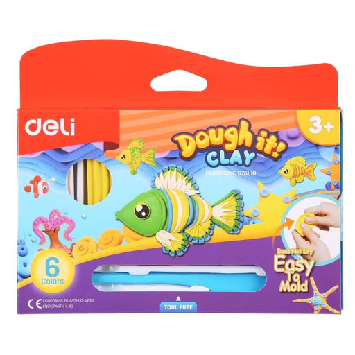 Plastilină 6 Culori 120 g Deli
