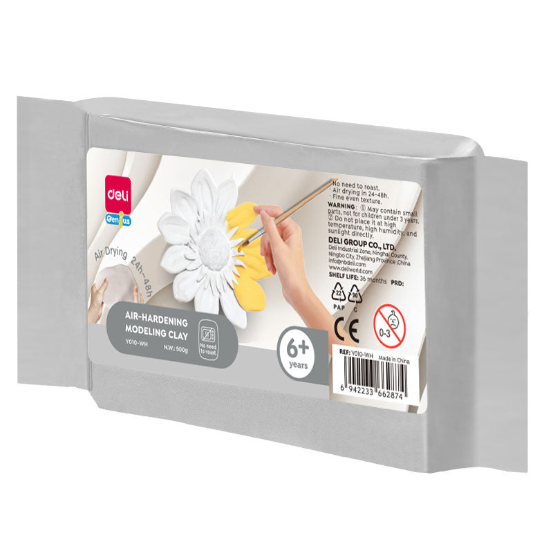Plastilină Modelaj Alb 500 g Deli