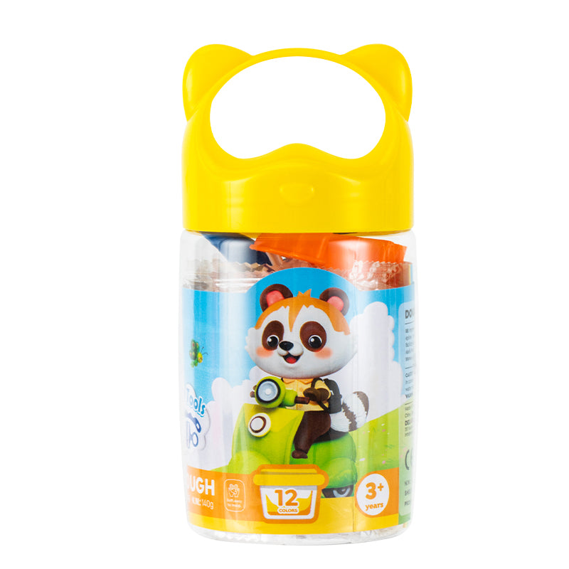 Plastilină Soft Airdry Galetușă 12 Culori 140 g Deli