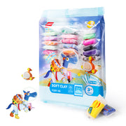 Plastilină Soft Clay 36 Culori 216 g Deli