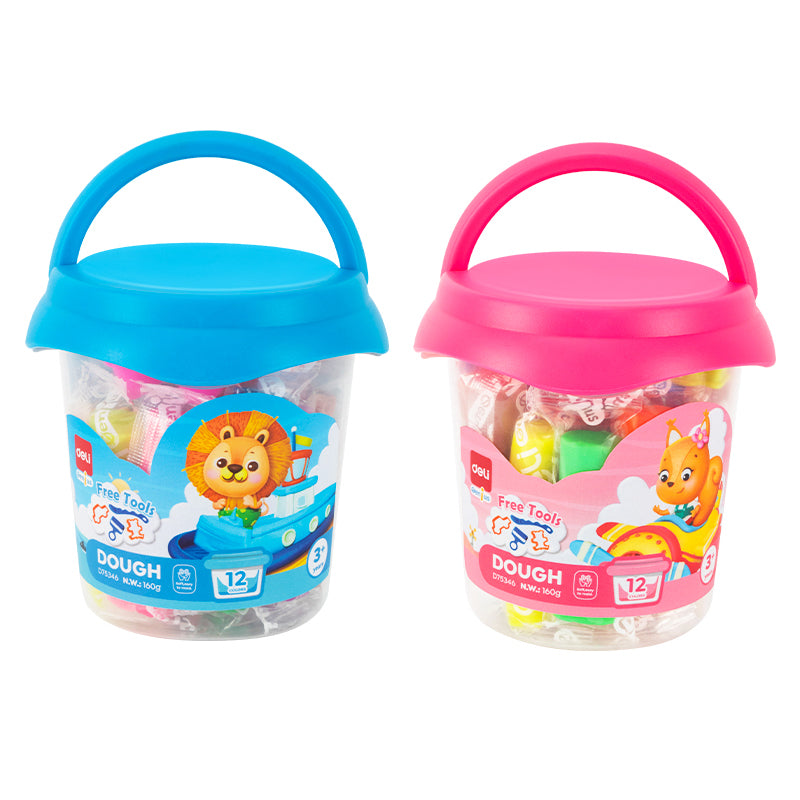 Plastilină Soft Găletușă 12 Culori 160 g Deli