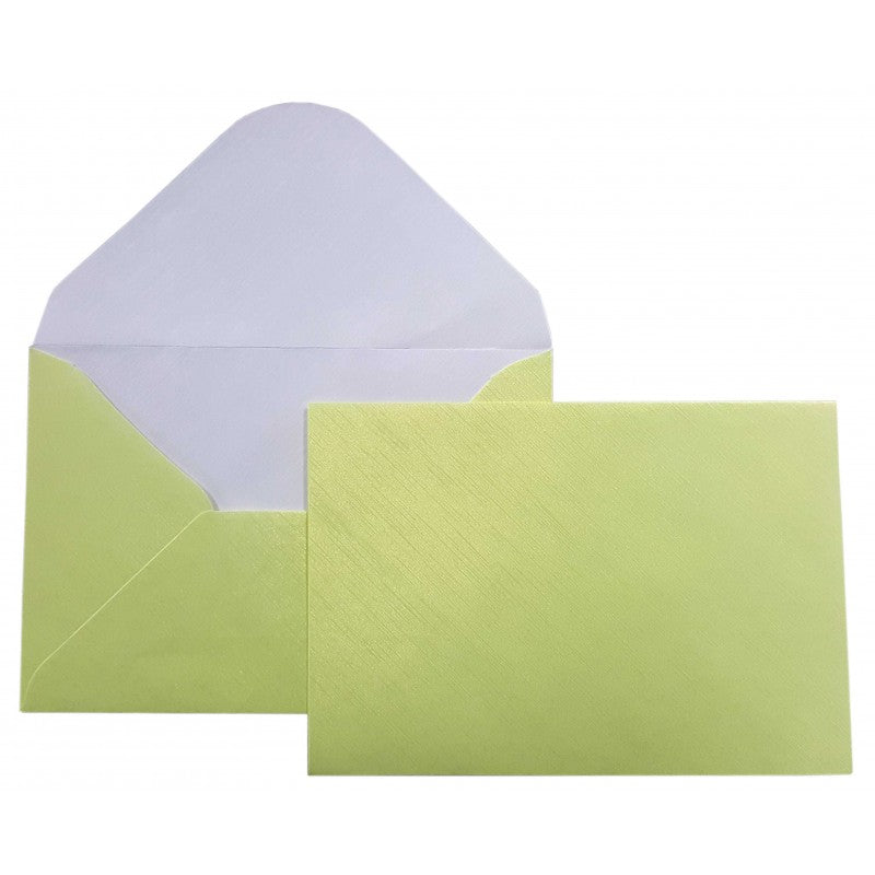Plic Color Galben Metalizat C7L 75x110mm 120g/mp 10 Buc/Set - CNX