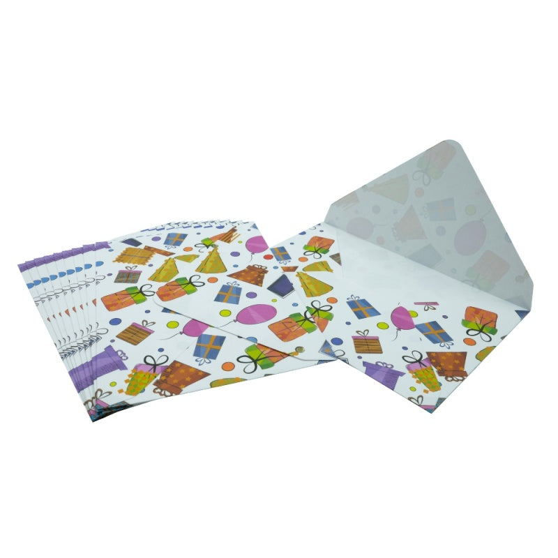 Plic Color 130x180mm 120g/mp Model Party 10 Buc/Set - CNX