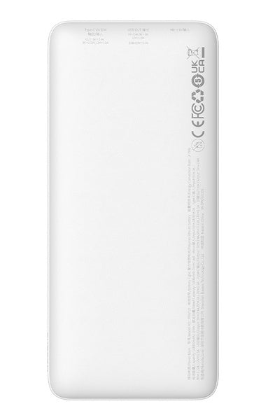 Baterie Externă Airpow 10000mAh 20W Cablu USB-C Alb - Baseus