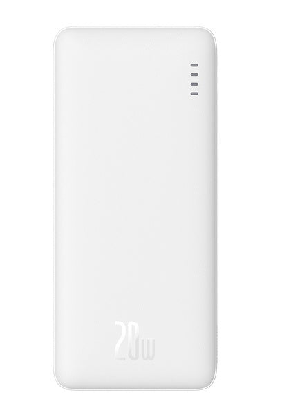Baterie Externă Airpow 10000mAh 20W Cablu USB-C Alb - Baseus