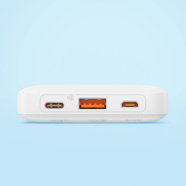 Baterie Externă Airpow 10000mAh 20W Cablu USB-C Alb - Baseus