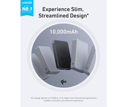 Baterie Externă MagGo 10000mAh Magnetică Wireless Negru - Anker