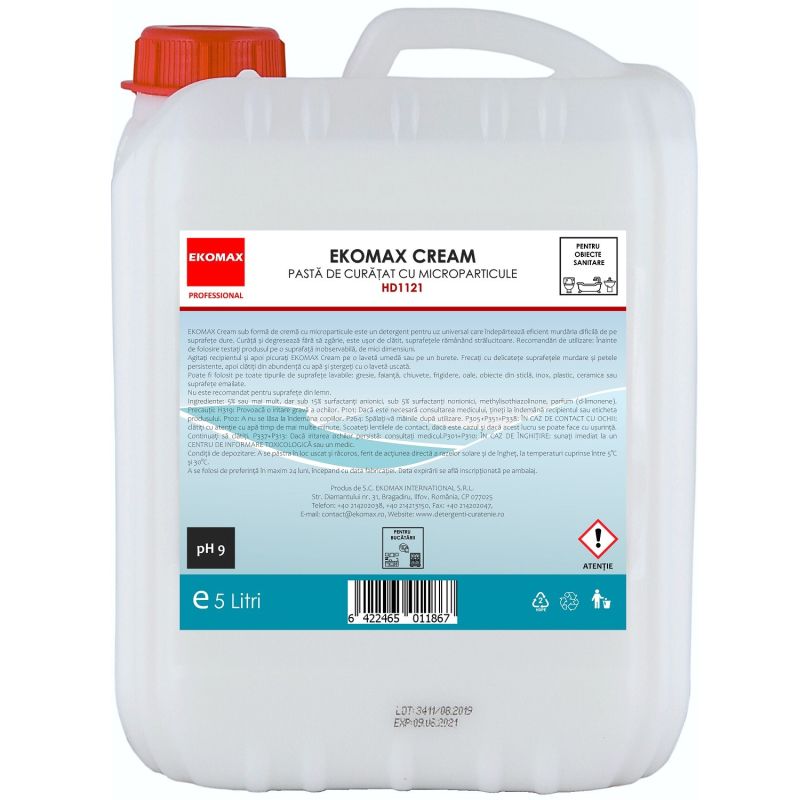 Crema de curatat cu microparticule Ekomax Cream 5 l