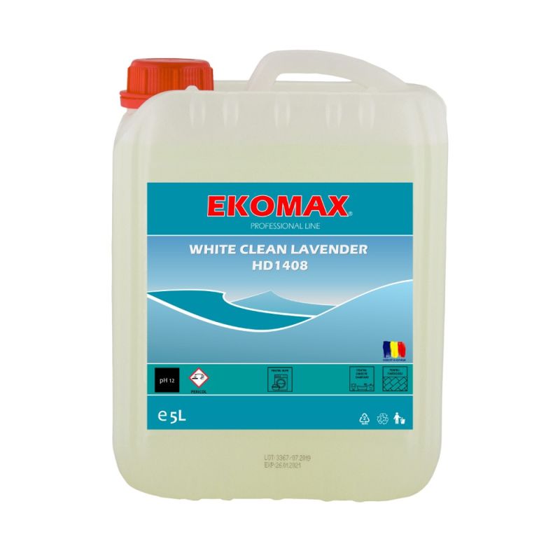 Inalbitor pe baza de clor Ekomax White Clean Lavandă 5 l