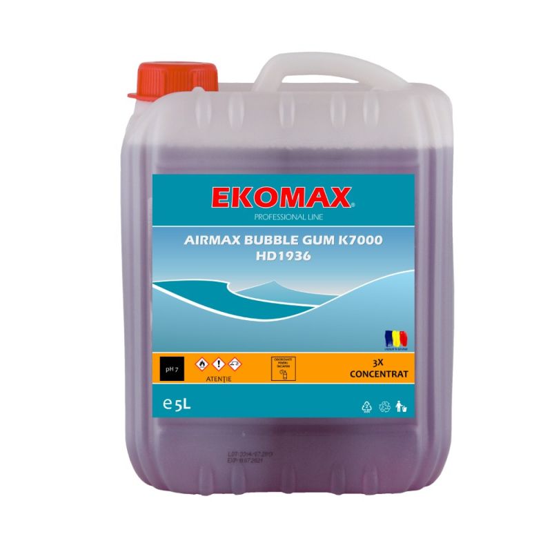 Odorizant profesional incaperi Ekomax Airmax K7000 Bubble Gum 5 l