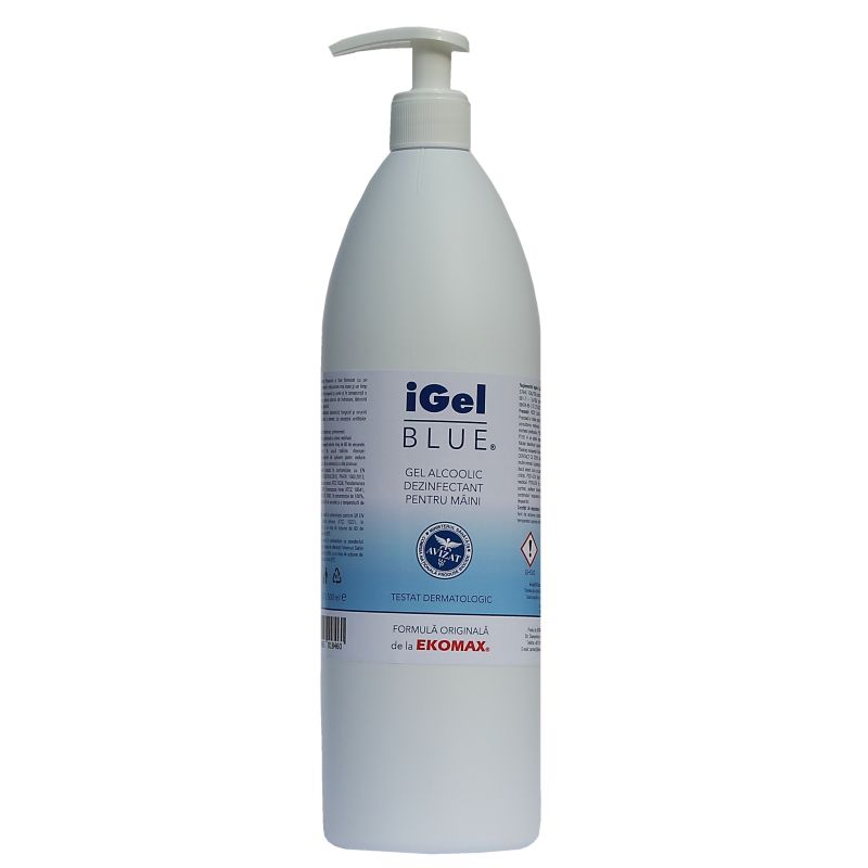 Gel dezinfectant pentru maini Ekomax iGel Blue 1 l