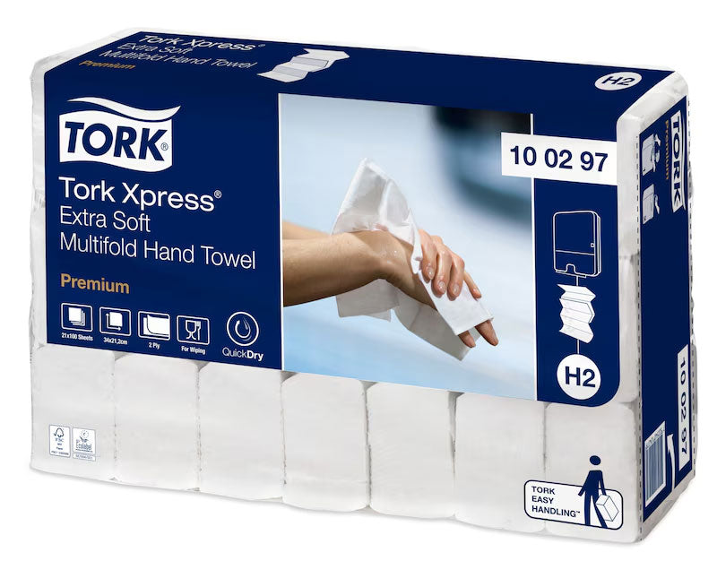 Prosoape hartie pliate Z Tork Xpress Extra Soft H2 2 straturi Bax 21 pachete
