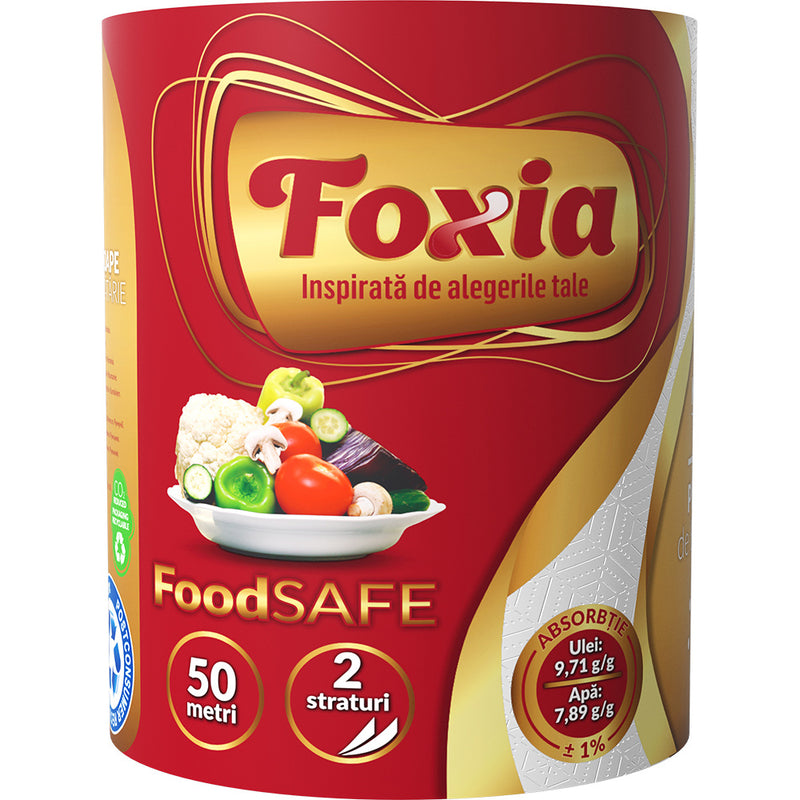 Prosop hartie rola Foxia 2 straturi 50 m