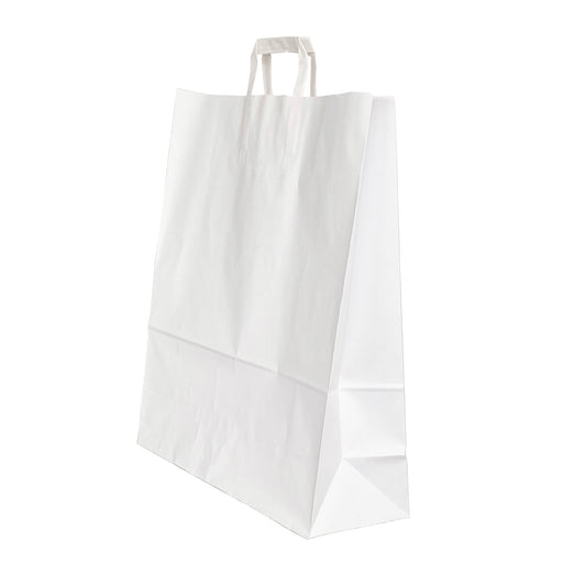 Pungă Hârtie Mâner Lat 45 x 17 x 48 cm Alb/Alb Papiroti
