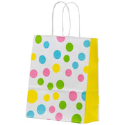 Pungă Hârtie Mâner Răsucit 26 x 12 x 35 cm Alb Confeti Papiroti