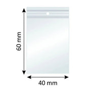 Pungi cu Închidere Zip 40x60 mm 100 buc/set Nebo