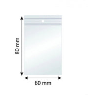 Pungi cu Închidere Zip 60x80 mm 100 buc/set Nebo