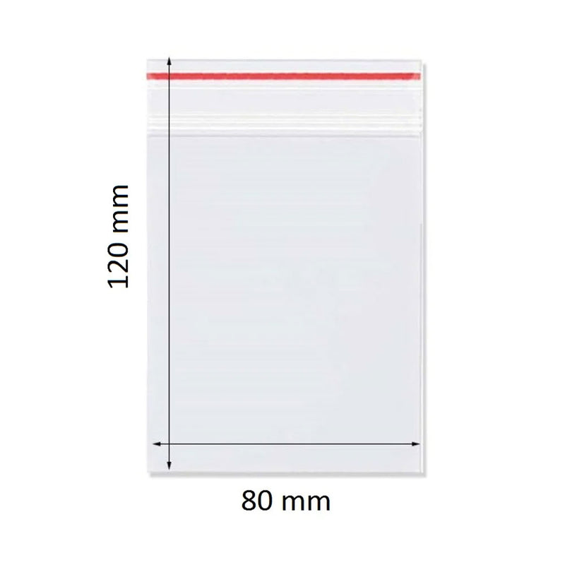 Pungi cu Închidere Zip 80x120 mm 100 buc/set Nebo