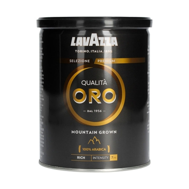 Cafea Măcinată Qualita Oro Mountain Grown Cutie Metalică 250g Lavazza