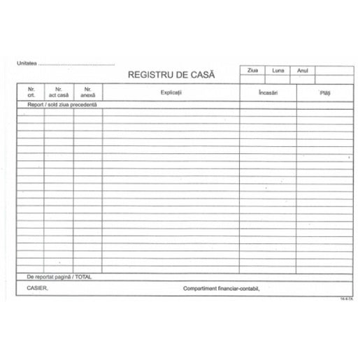 Registru de Casă Model Nou A4 100 file Nebo