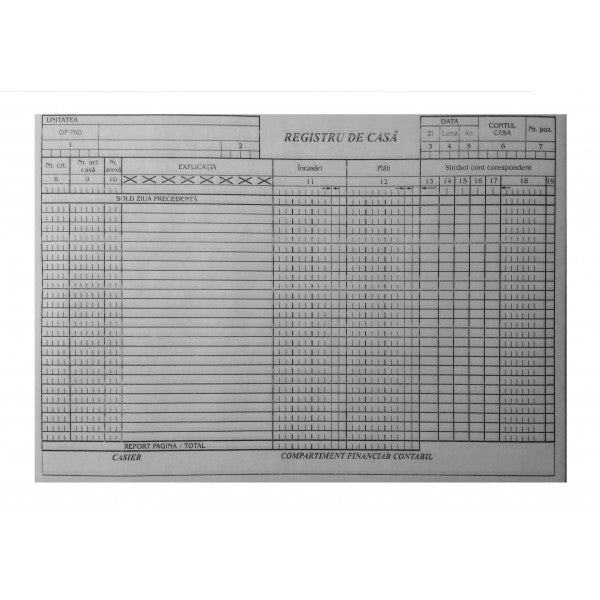Registru de Casă Model Vechi A4 100 file Nebo