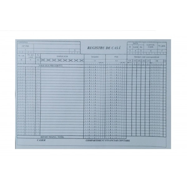 Registru de Casă Model Vechi A4 100 file Calitate verificată