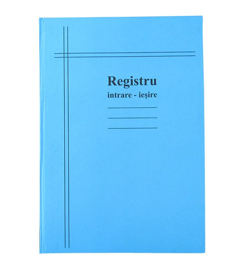 Registru de Intrări-Ieșiri Vertical Cartonat A4 100 file Nebo