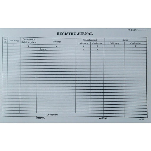 Registru Jurnal Orizontal Gold A4 100 file Calitate verificată