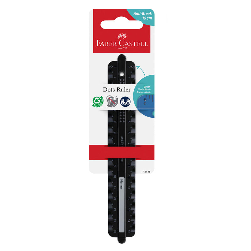 Riglă Dots 15 cm Faber-Castell