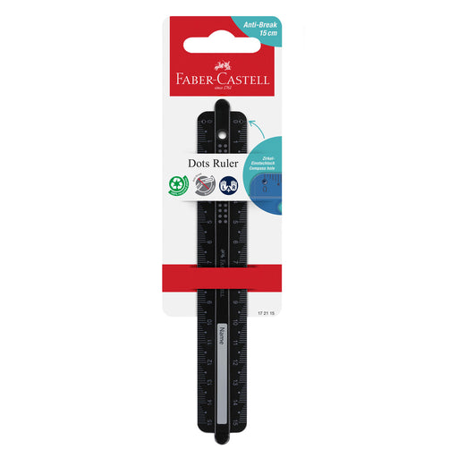 Riglă Dots 15 cm Faber-Castell